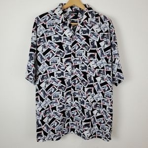 Poker Cards Shirt Sexy Pinup Girls Las Vegas. Size Large